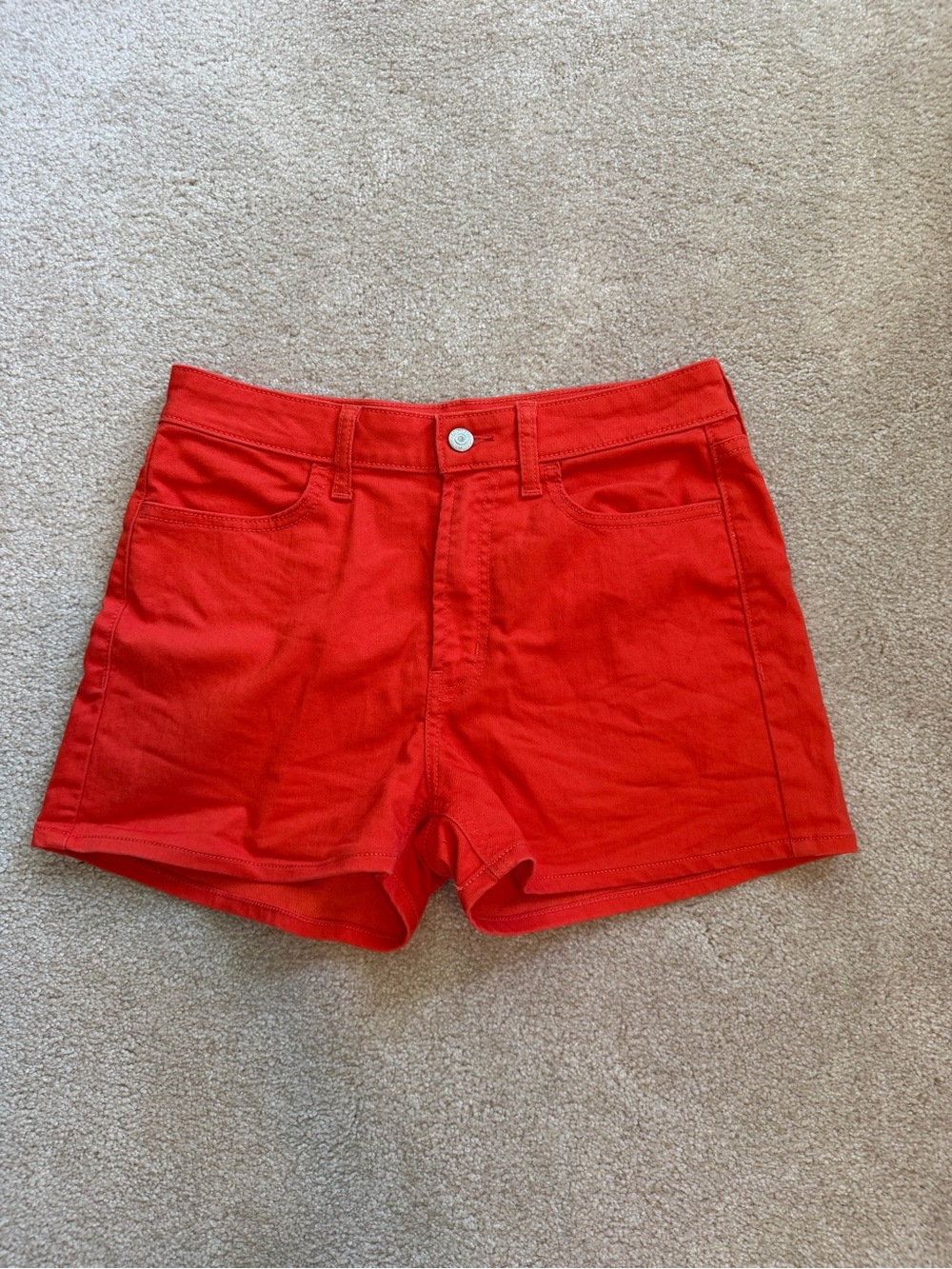 Old Navy Orange Women's Denim Jean Shorts